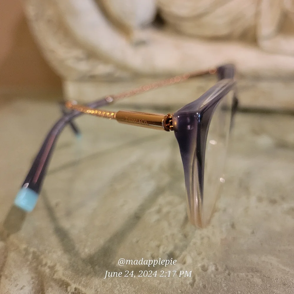 Tiffany & Co TF 2206 Cat Eye Perscription Frames Only Rubedo Ombre Luxury #104